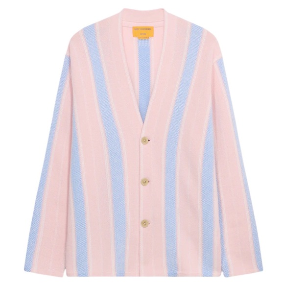 Guest in Residence Baja Everywear Cashmere Cardigan NWT Powder Pink Combo - Picture 13 of 16
